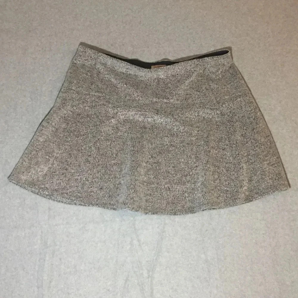 Womens Loft Skirt Size XL Grey Formal Business Career Tweed Retro Casual